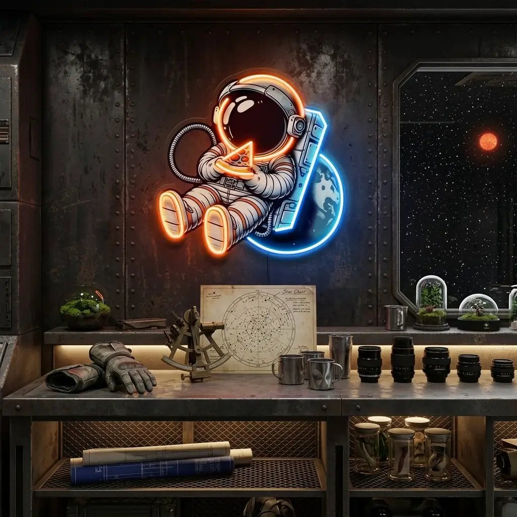 Astropizza LED Neon Sign Light Pop Art