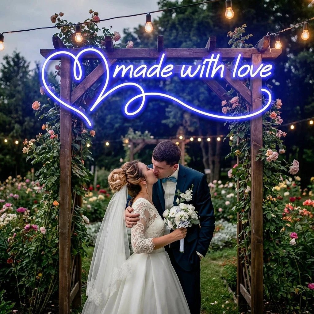 Made With Love Wedding Led Neon Sign Light