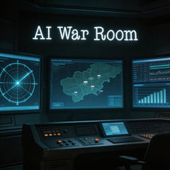 Custom Neon: AI War Room