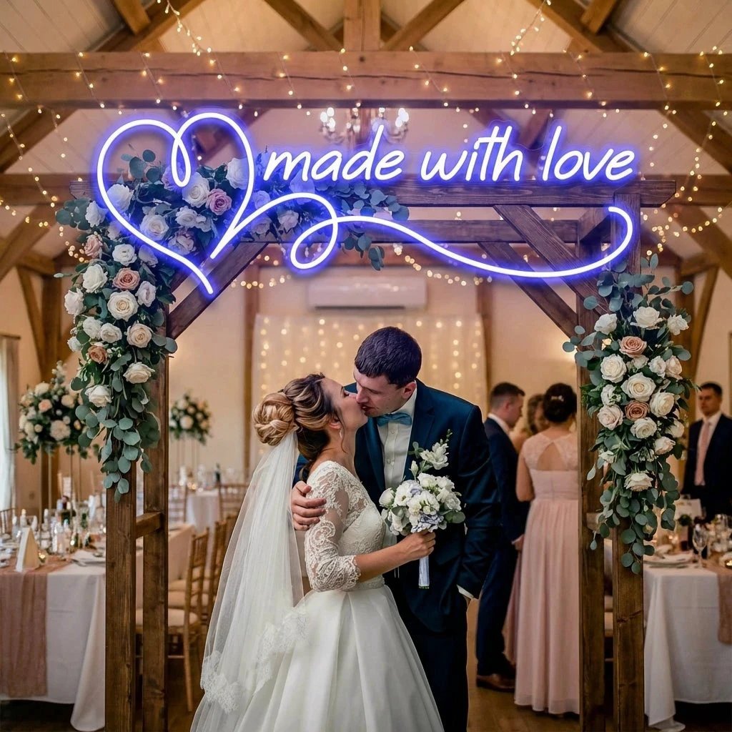Made With Love Wedding Led Neon Sign Light