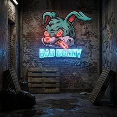 Bad Bunny Artwork Led Neon Sign Light