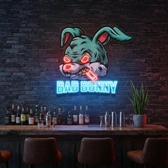 Bad Bunny Artwork Led Neon Sign Light