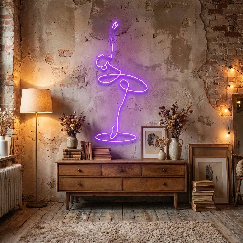Ballerina Led Neon Sign Light