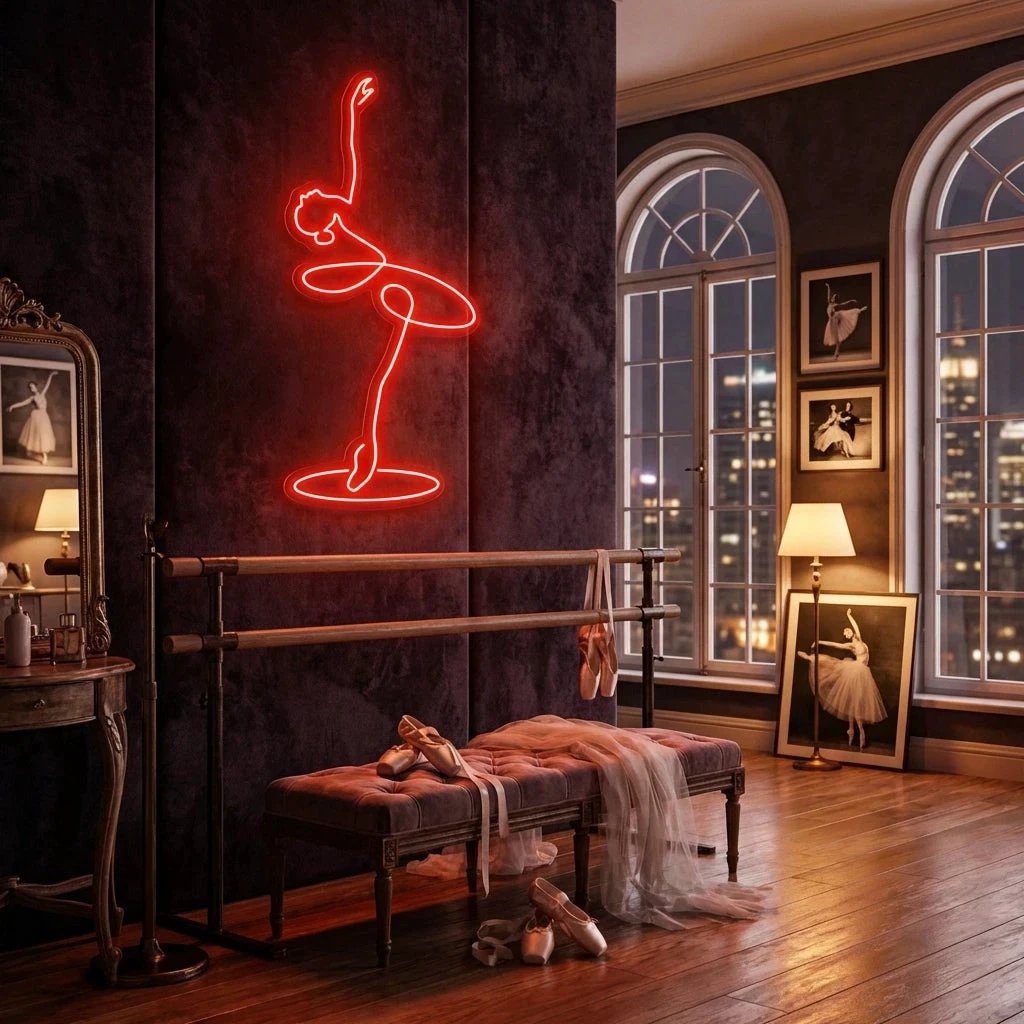 Ballerina Led Neon Sign Light