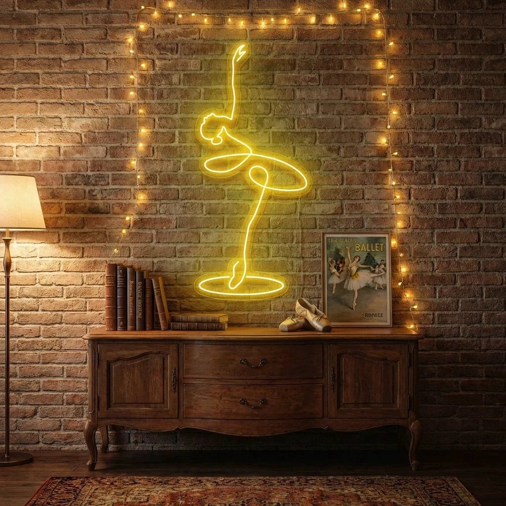 Ballerina Led Neon Sign Light