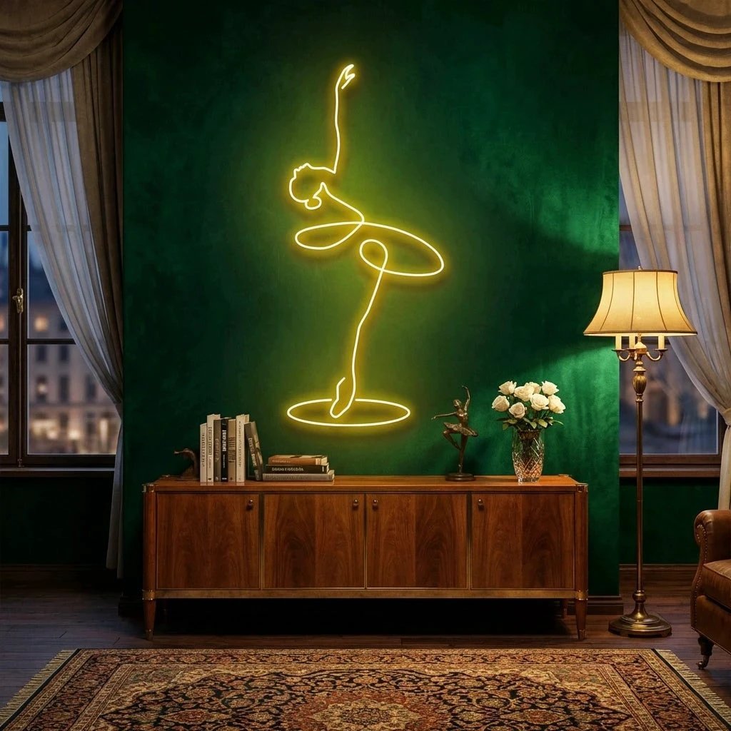Ballerina Led Neon Sign Light