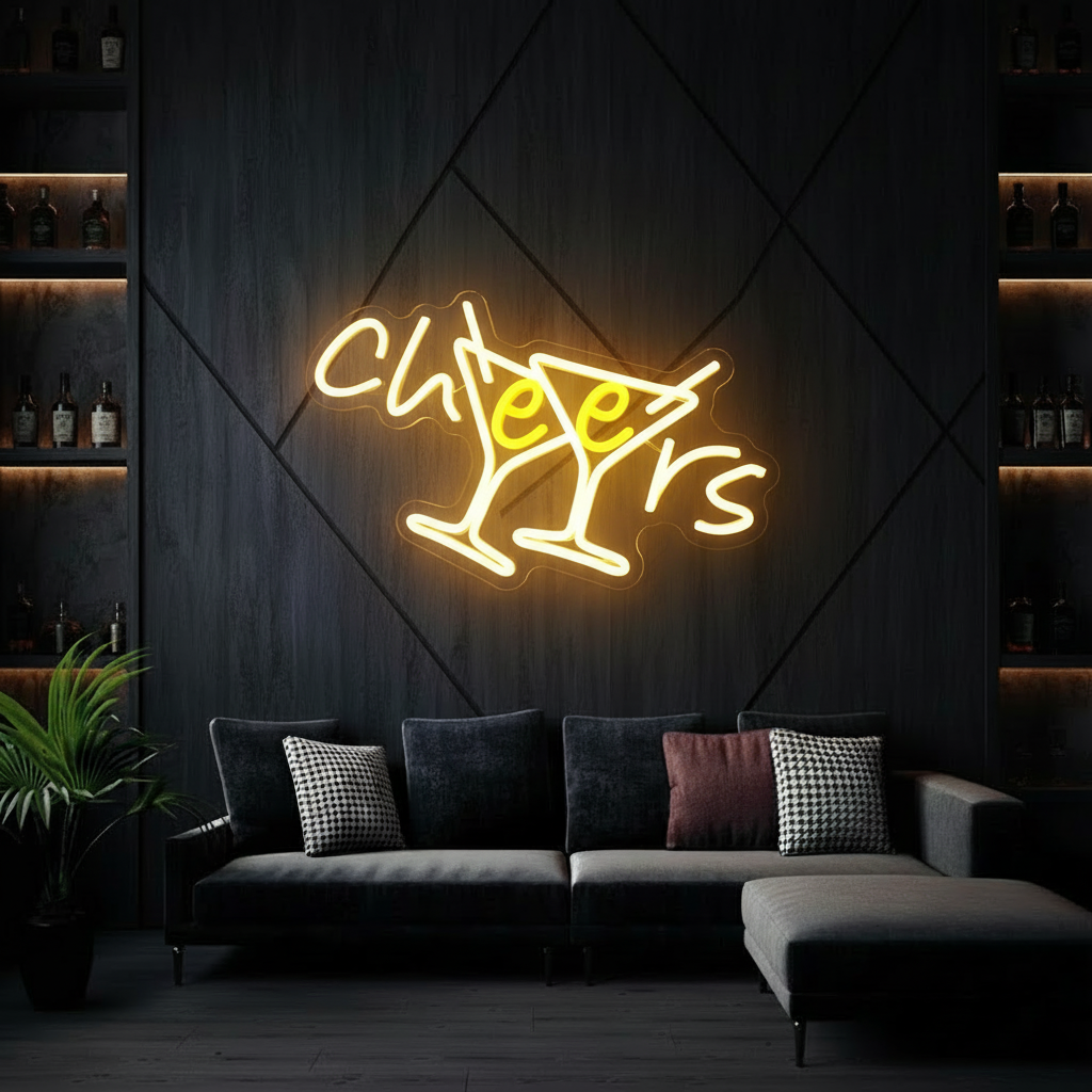 Cheers Neon Sign for Pub Party Club Bar Decor - VN03 - Customneonstudio