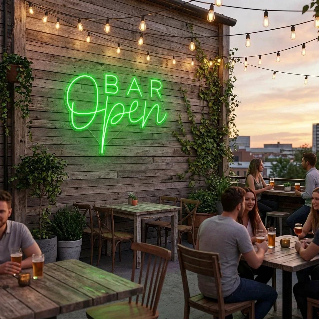 Bar Open Led Neon Sign Light