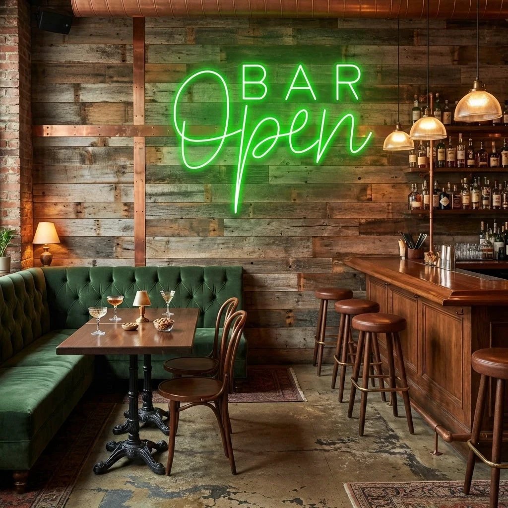 Bar Open Led Neon Sign Light