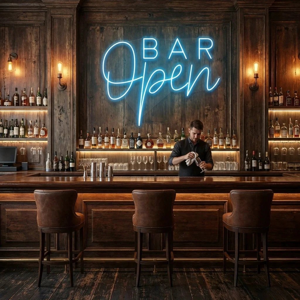 Bar Open Led Neon Sign Light