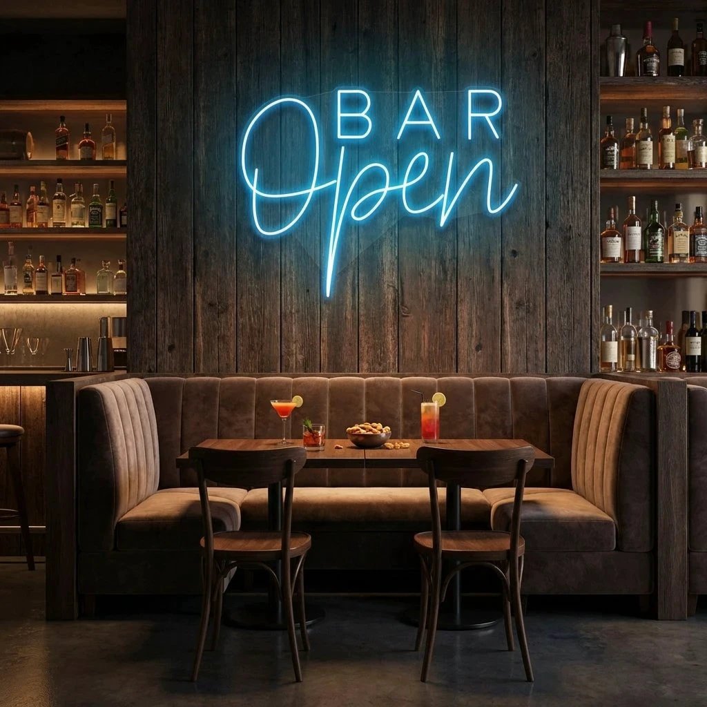 Bar Open Led Neon Sign Light