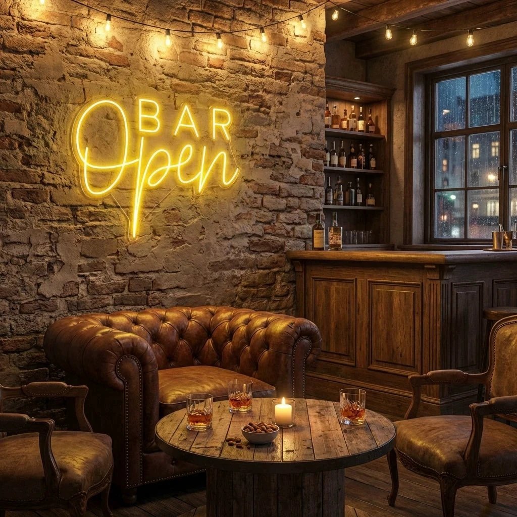 Bar Open Led Neon Sign Light