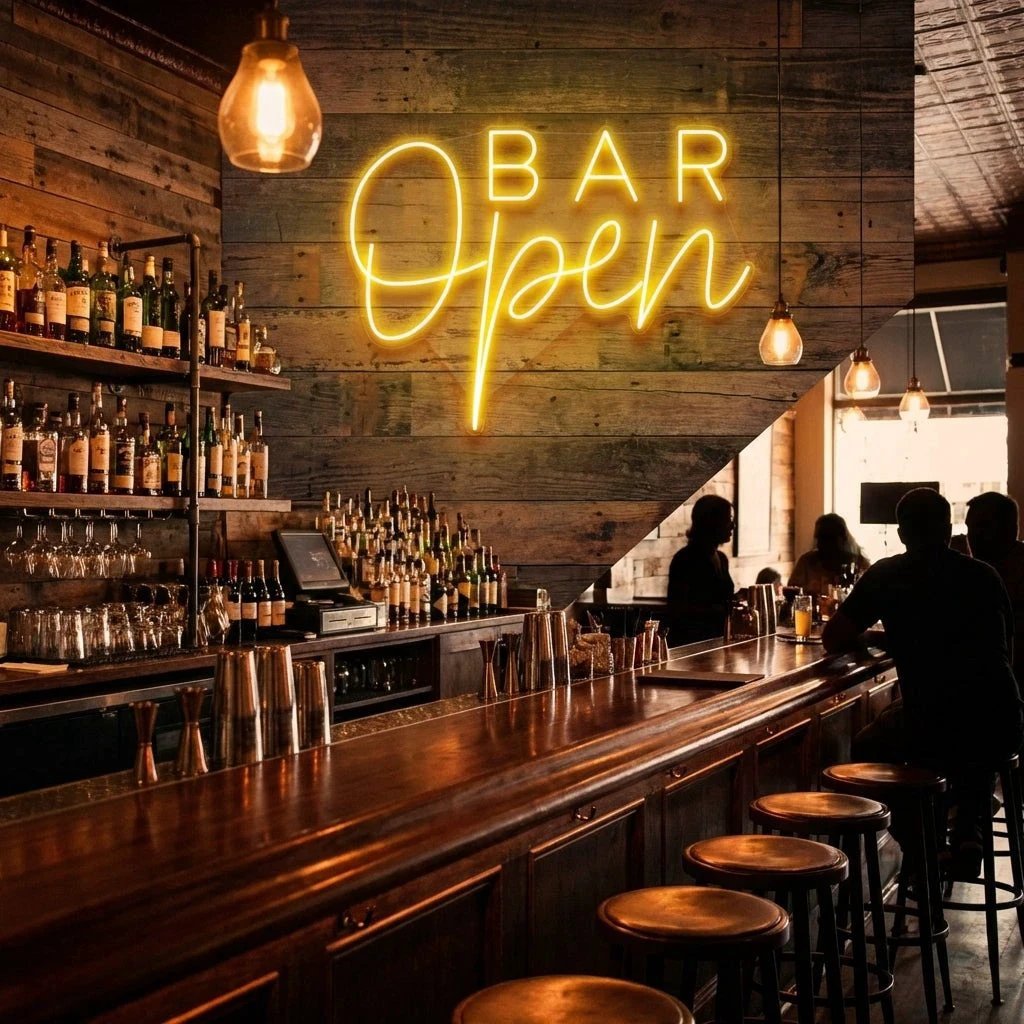 Bar Open Led Neon Sign Light