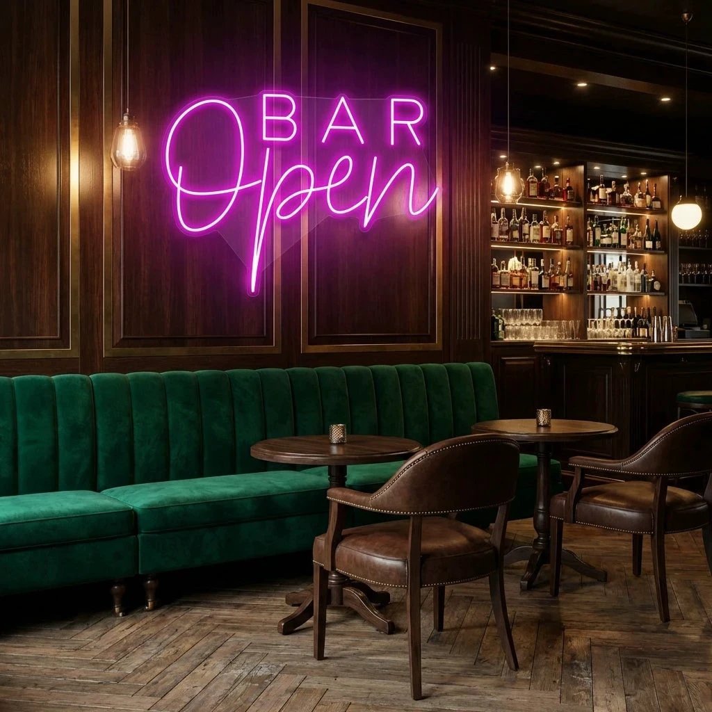 Bar Open Led Neon Sign Light