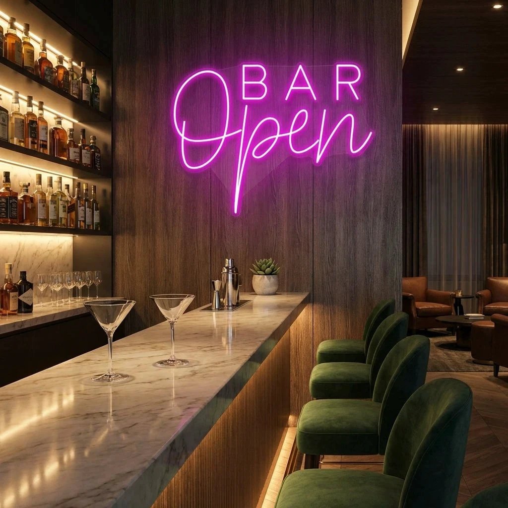 Bar Open Led Neon Sign Light