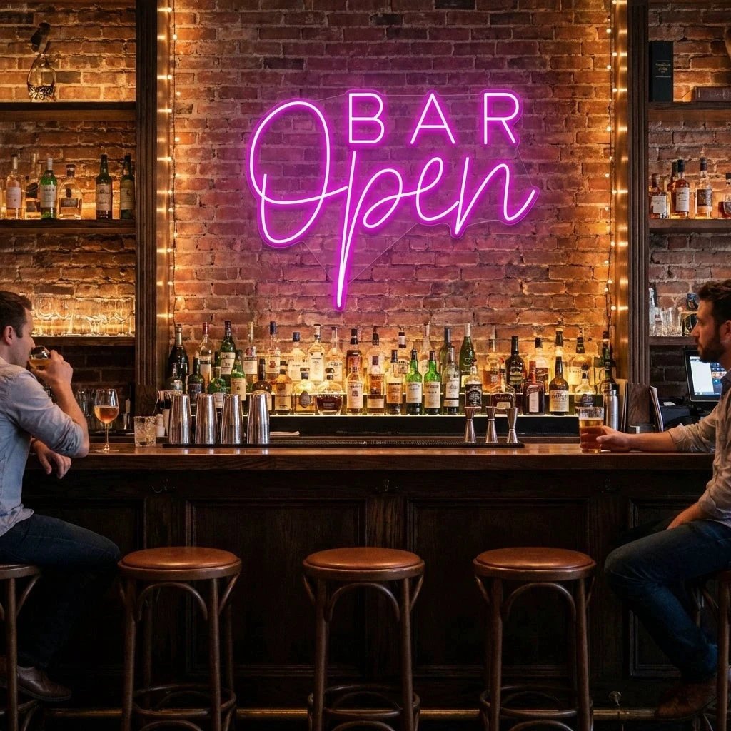 Bar Open Led Neon Sign Light