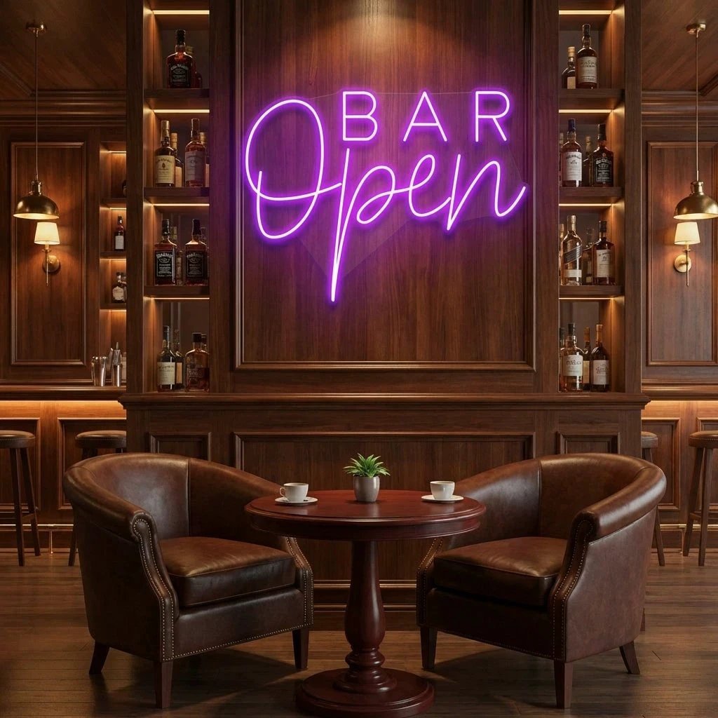 Bar Open Led Neon Sign Light