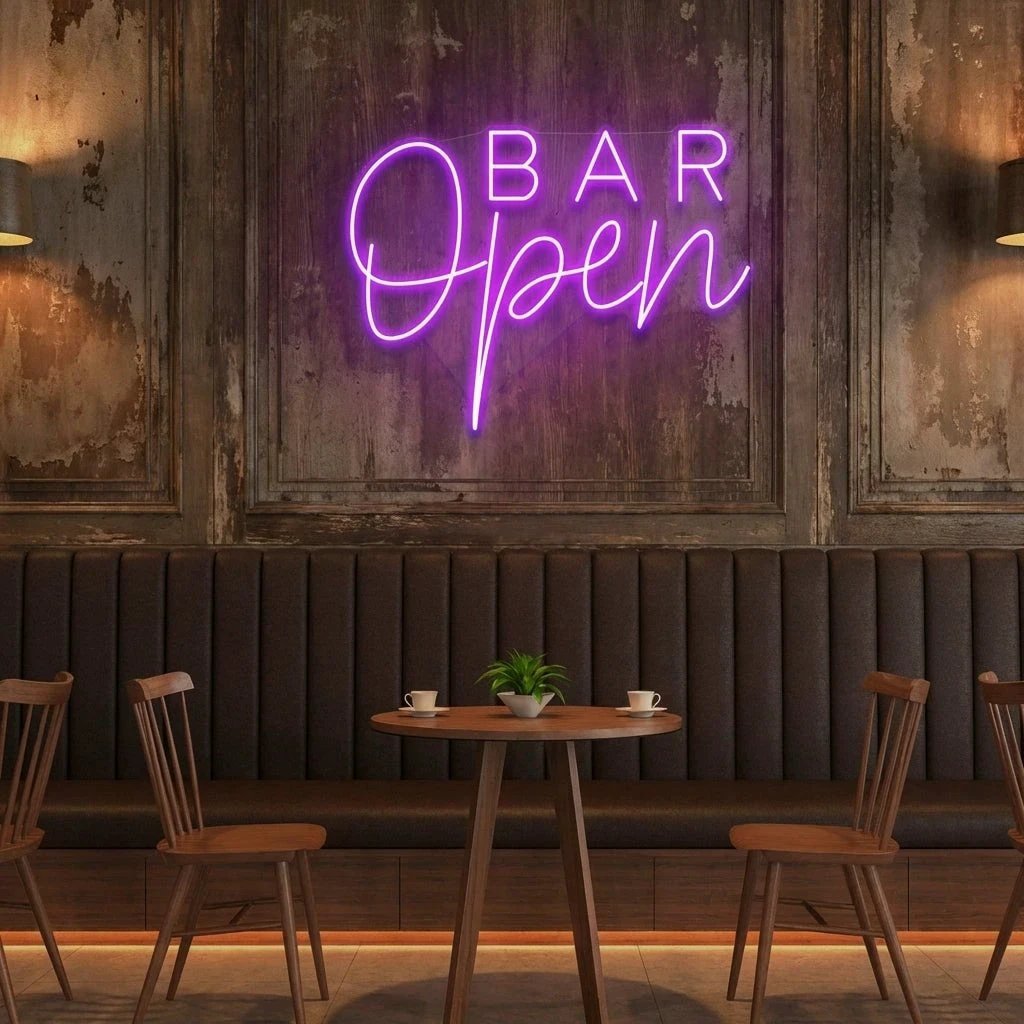 Bar Open Led Neon Sign Light