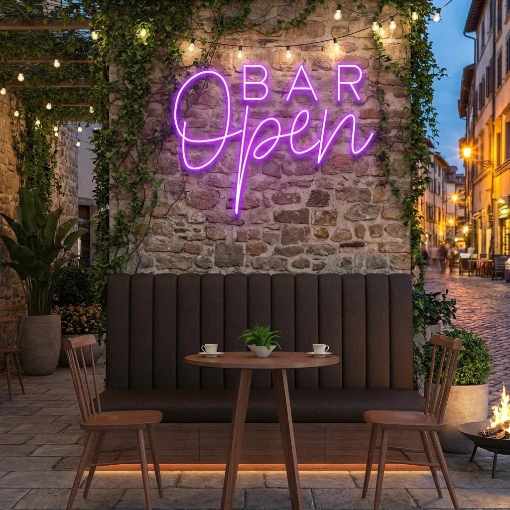 Bar Open Led Neon Sign Light