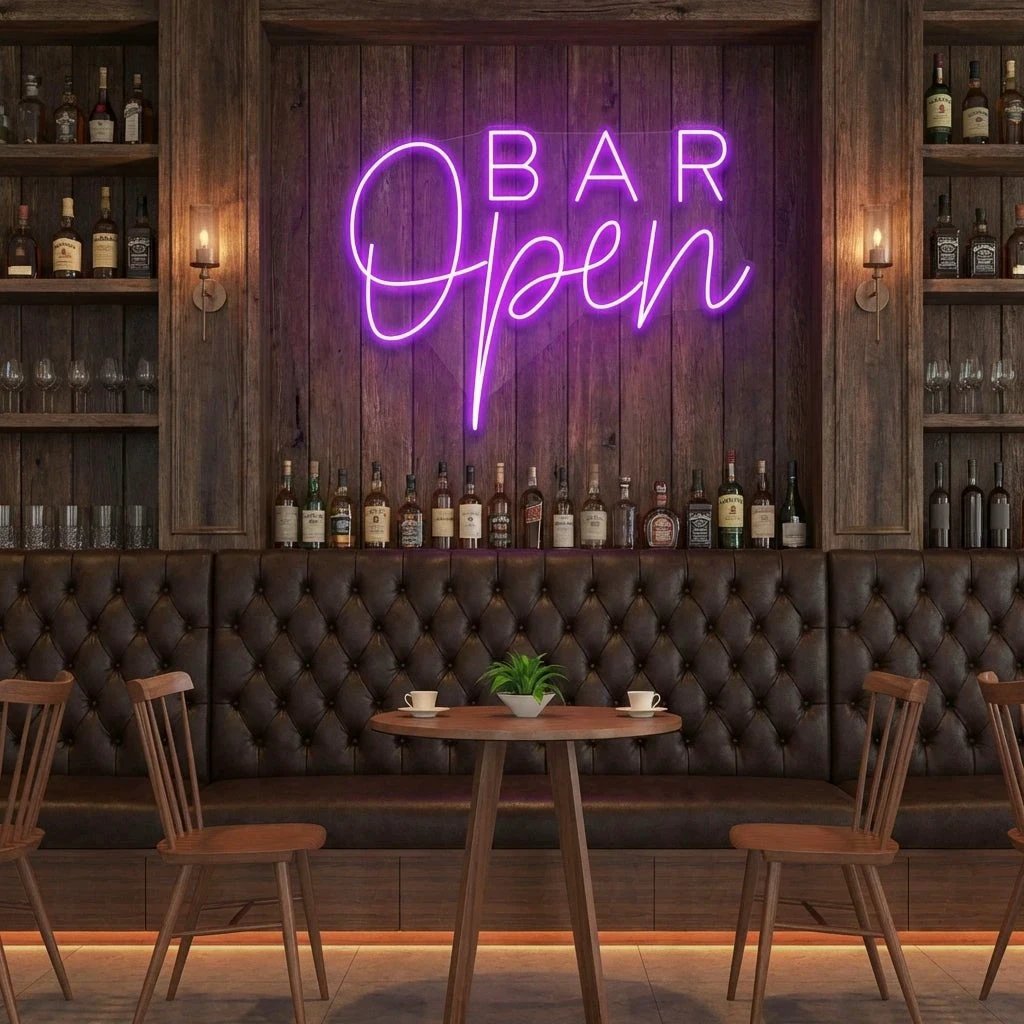 Bar Open Led Neon Sign Light