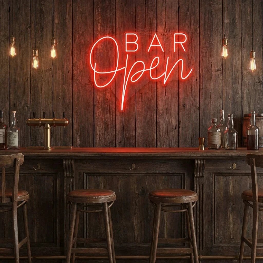 Bar Open Led Neon Sign Light