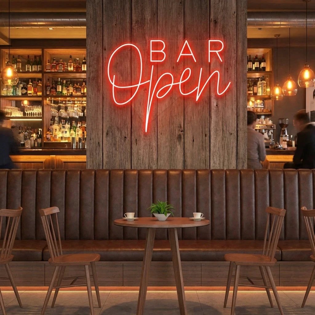 Bar Open Led Neon Sign Light