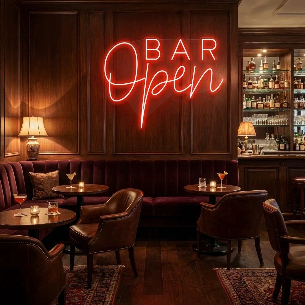 Bar Open Led Neon Sign Light