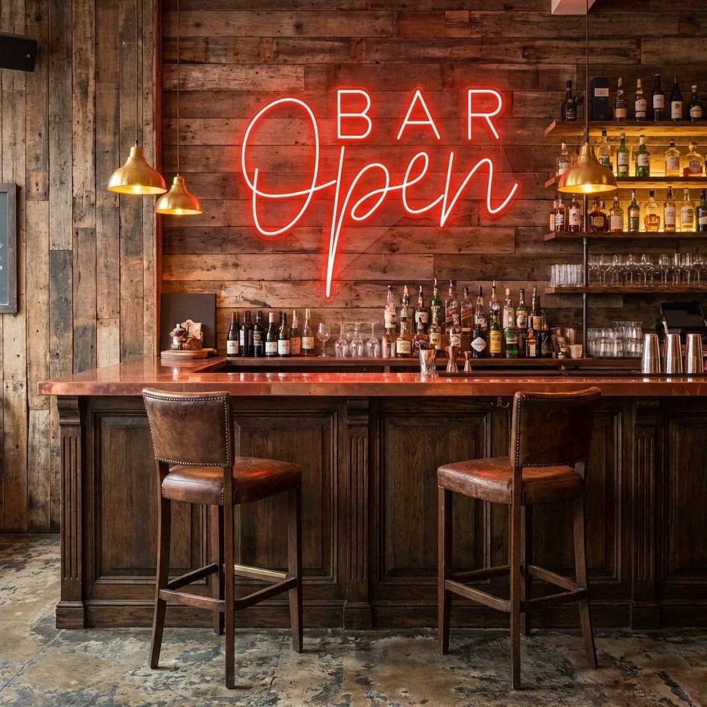 Bar Open Led Neon Sign Light