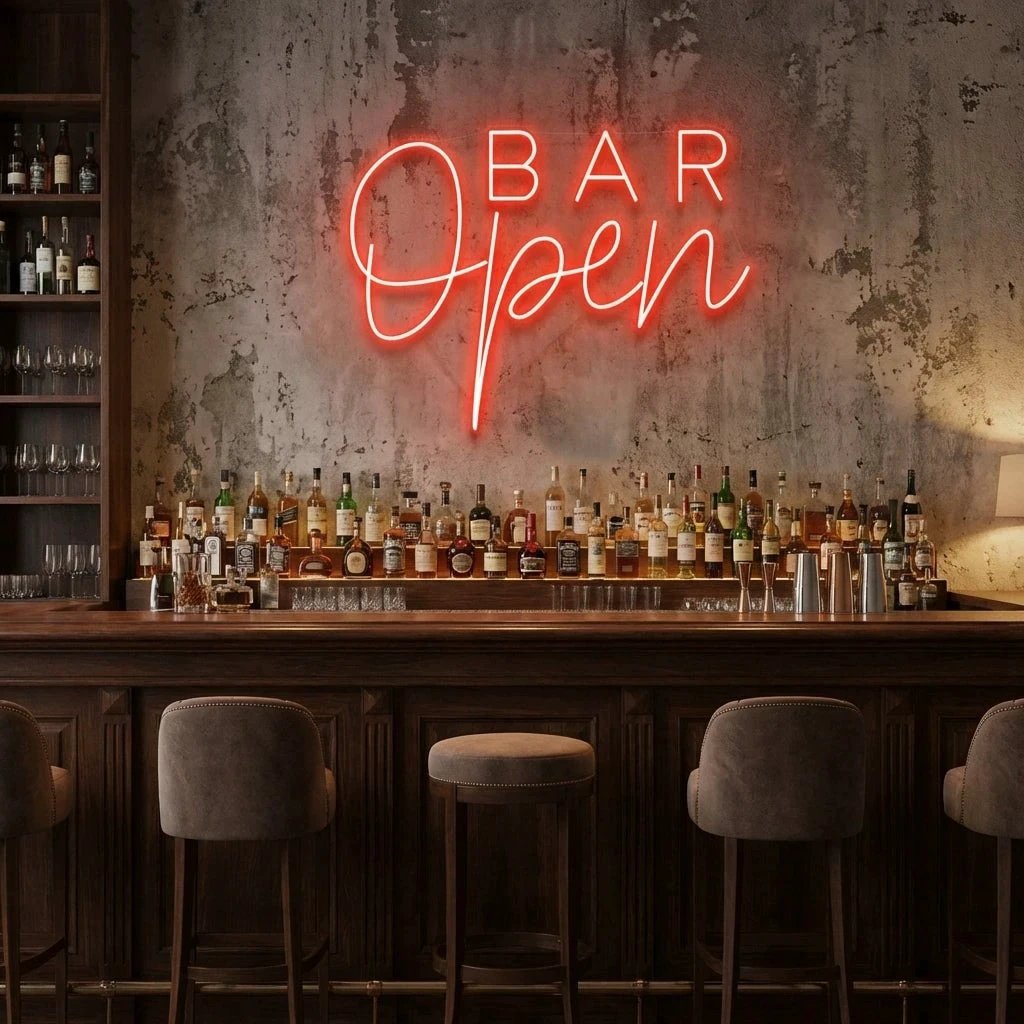 Bar Open Led Neon Sign Light