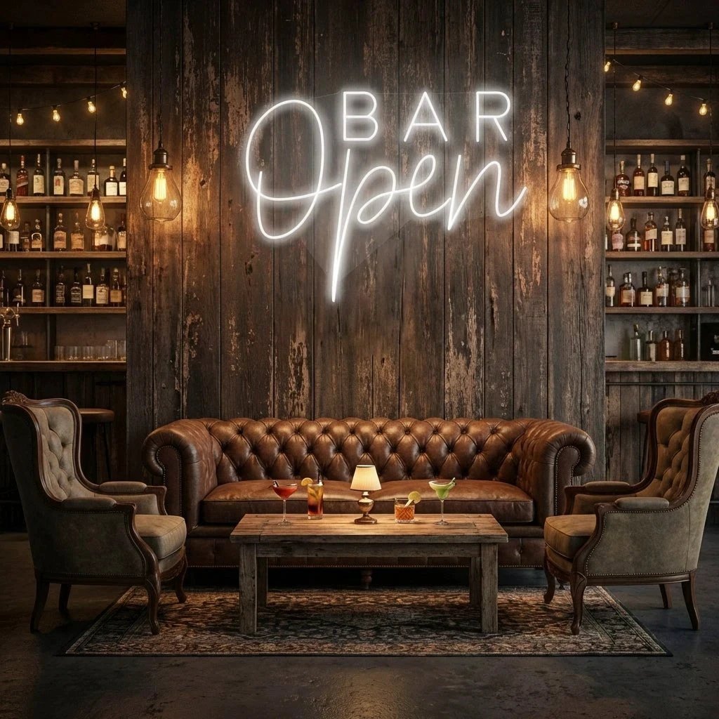 Bar Open Led Neon Sign Light