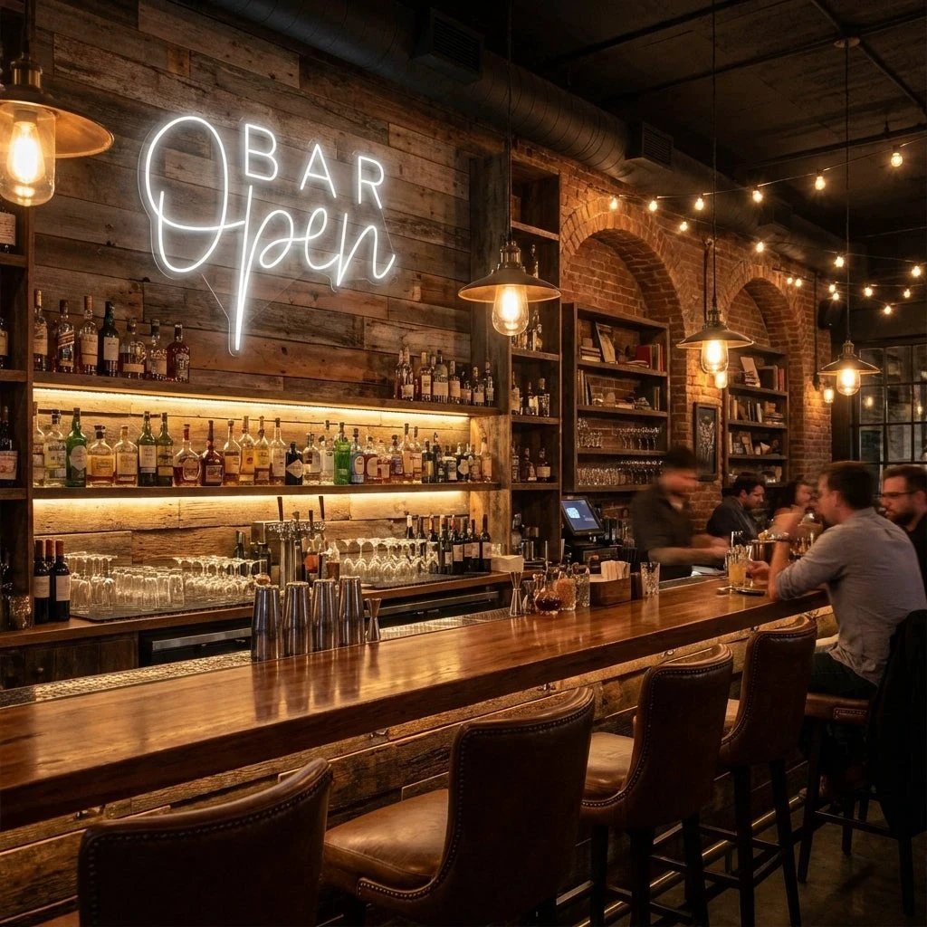 Bar Open Led Neon Sign Light
