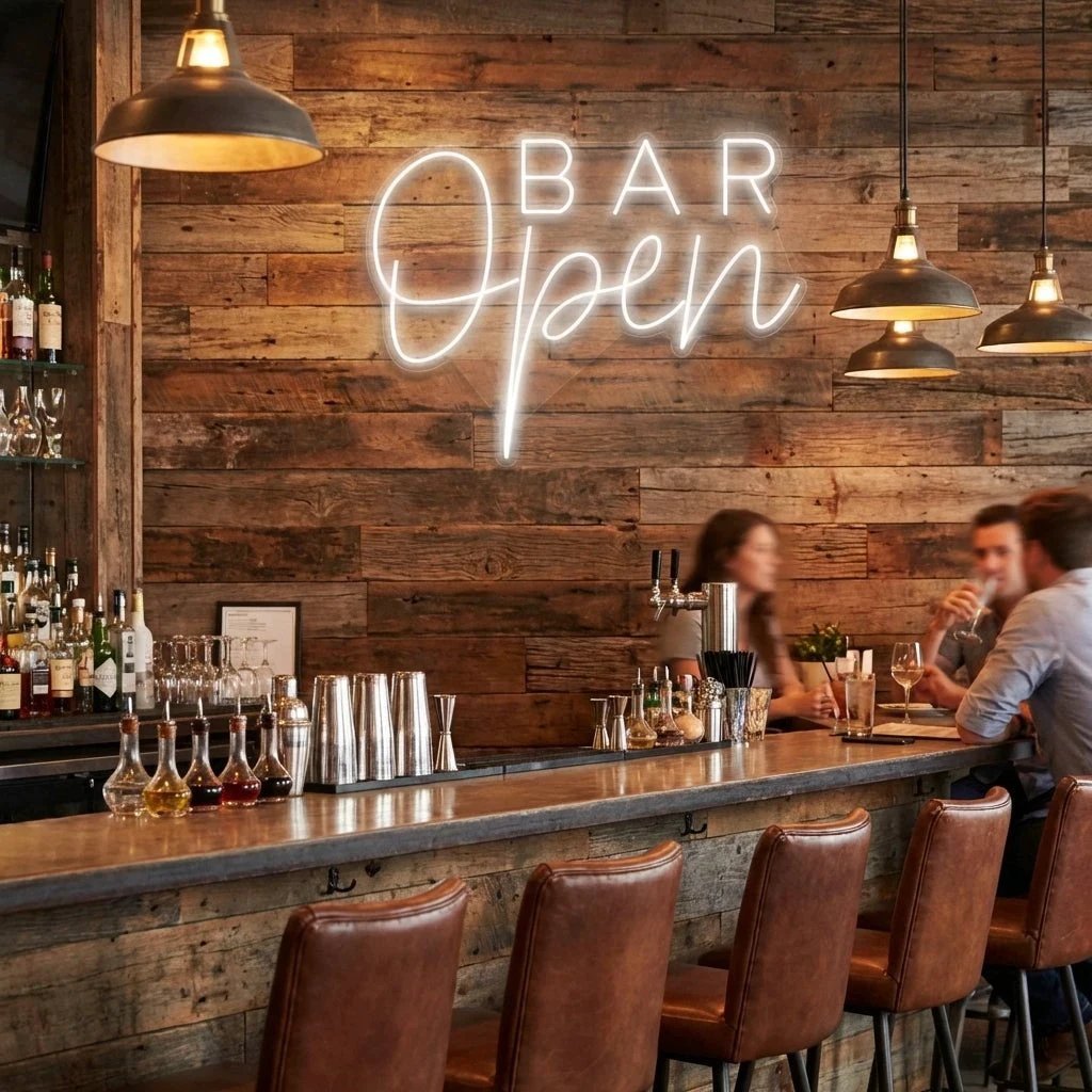 Bar Open Led Neon Sign Light