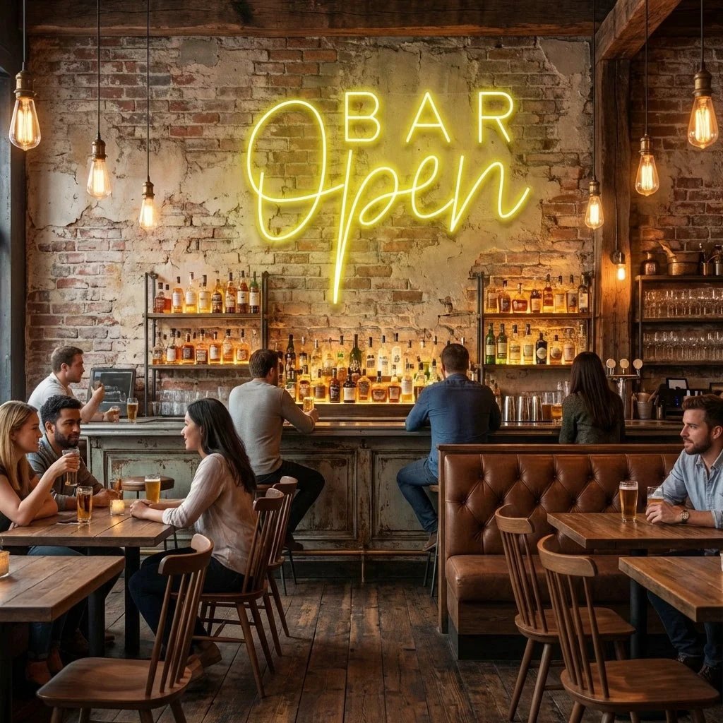 Bar Open Led Neon Sign Light