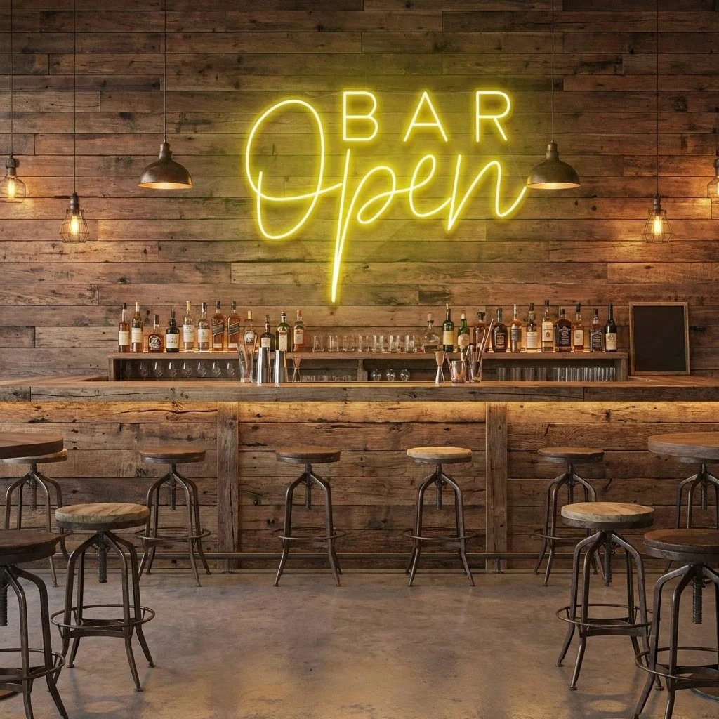 Bar Open Led Neon Sign Light