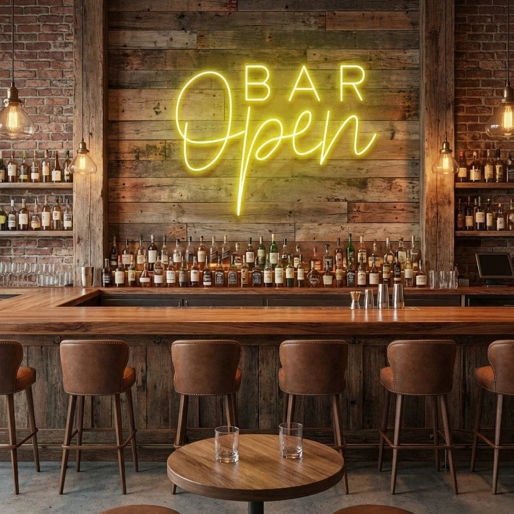 Bar Open Led Neon Sign Light