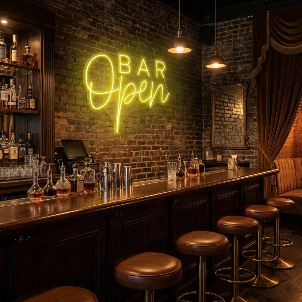 Bar Open Led Neon Sign Light