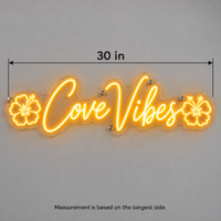 Cove Vibes Logo - Custom LED Neon Sign