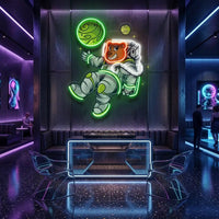 Bear Space LED Neon Sign Light Pop Art