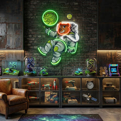 Bear Space LED Neon Sign Light Pop Art
