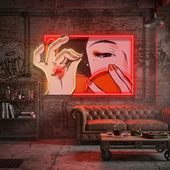 Geisha Girl LED Neon Sign Light Pop Art