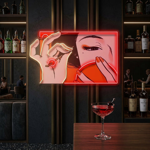 Geisha Girl LED Neon Sign Light Pop Art