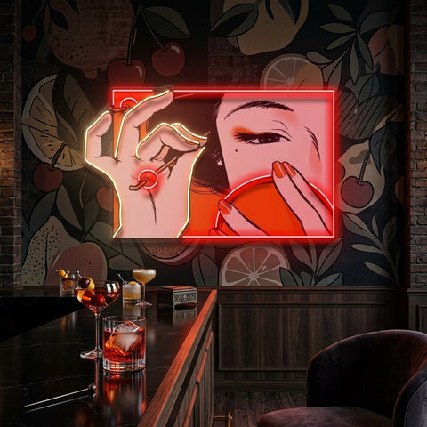 Geisha Girl LED Neon Sign Light Pop Art