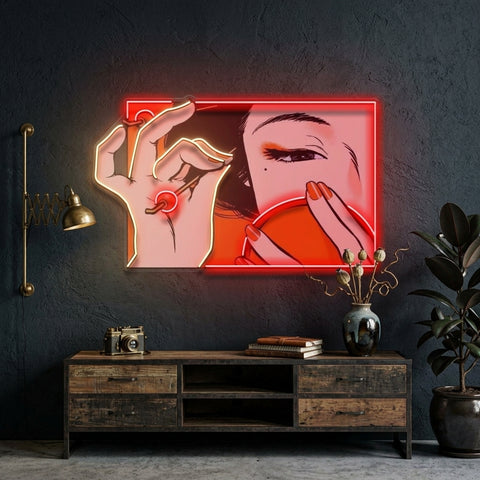 Geisha Girl LED Neon Sign Light Pop Art