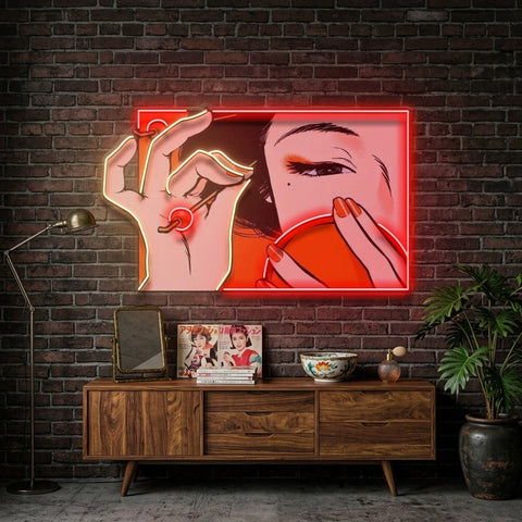 Geisha Girl LED Neon Sign Light Pop Art