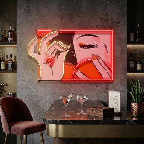 Geisha Girl LED Neon Sign Light Pop Art