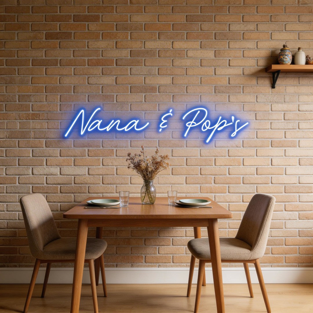 Custom Neon: Nana & Pop's