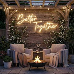 Better Together Led Neon Sign Light, Wedding Neon Sign For Reception, Neon Light Sign For Wedding