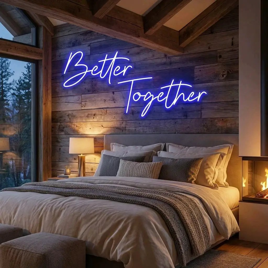 Better Together Led Neon Sign Light, Wedding Neon Sign For Reception, Neon Light Sign For Wedding