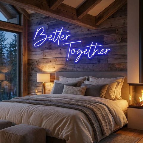 Better Together Led Neon Sign Light, Wedding Neon Sign For Reception, Neon Light Sign For Wedding