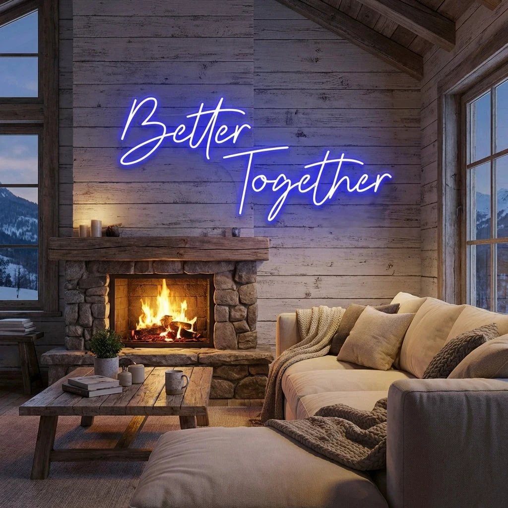 Better Together Led Neon Sign Light, Wedding Neon Sign For Reception, Neon Light Sign For Wedding